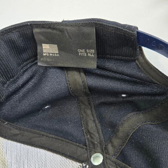 Vietnam Vet Navy Blue SnapBack Baseball Cap. One size. Made in the USA. - Picture 5 of 6